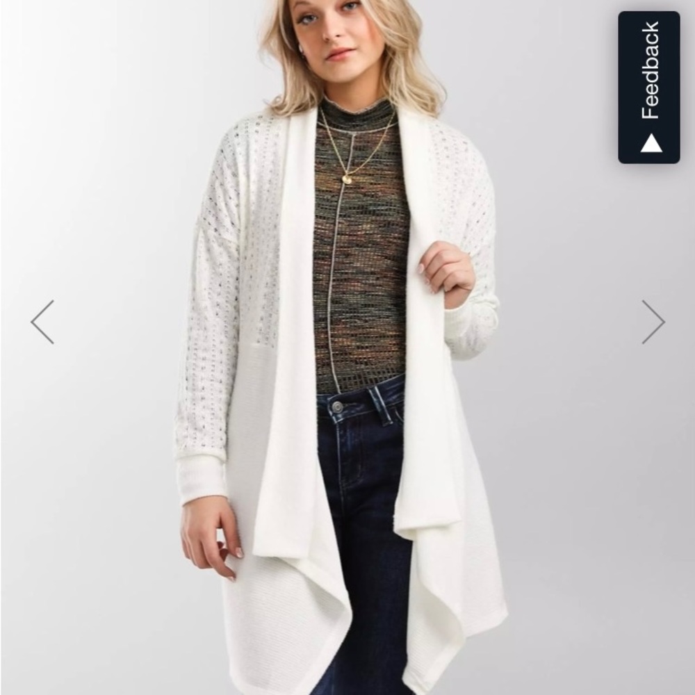 Daytrip Large White Cardigan.  Like new!